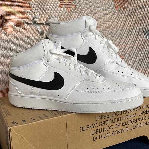 NIKE MEN’S COURT VISION MID Next Nature WHITE/BLACK-WHITE
DN3577 101 Sneakers - Picture 6 of 16